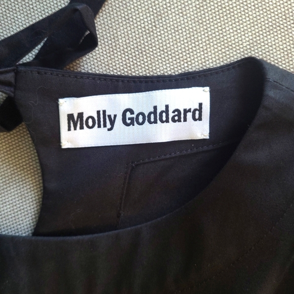 MOLLY GODDARD Runway "Milla" Black Tiered Long Sleeve Midi Dress XS - Picture 14 of 16